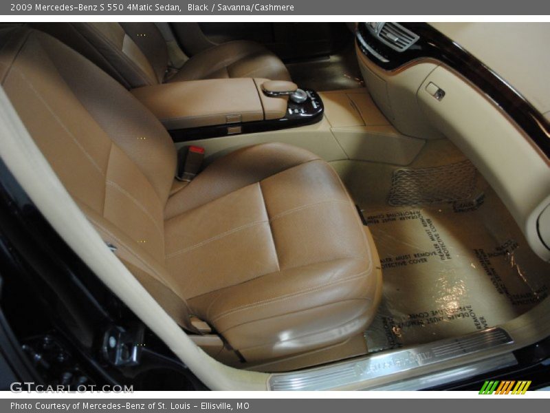 Black / Savanna/Cashmere 2009 Mercedes-Benz S 550 4Matic Sedan
