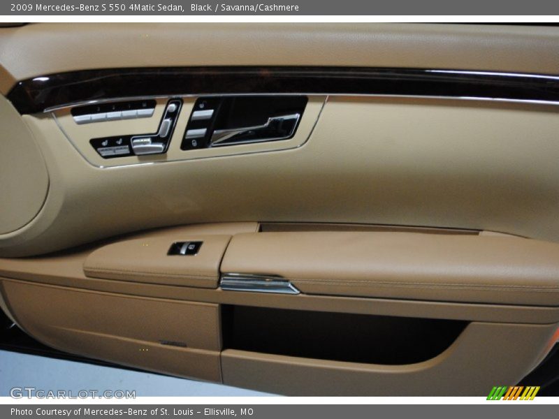 Black / Savanna/Cashmere 2009 Mercedes-Benz S 550 4Matic Sedan