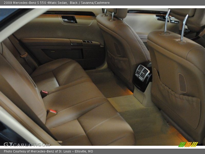 Black / Savanna/Cashmere 2009 Mercedes-Benz S 550 4Matic Sedan