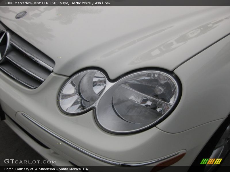 Arctic White / Ash Grey 2008 Mercedes-Benz CLK 350 Coupe