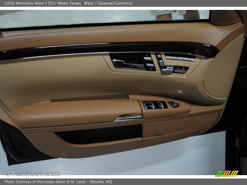 Black / Savanna/Cashmere 2009 Mercedes-Benz S 550 4Matic Sedan