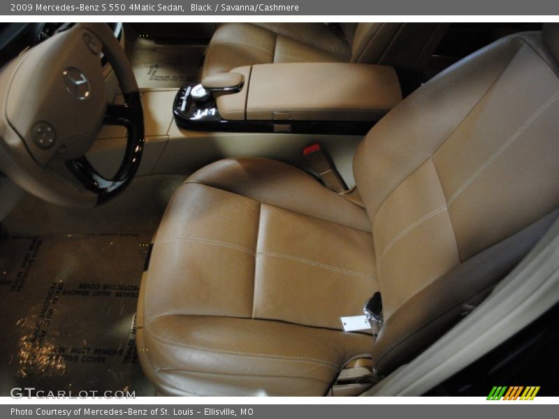 Black / Savanna/Cashmere 2009 Mercedes-Benz S 550 4Matic Sedan