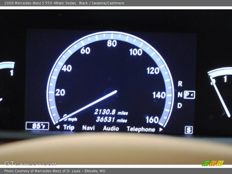 Black / Savanna/Cashmere 2009 Mercedes-Benz S 550 4Matic Sedan