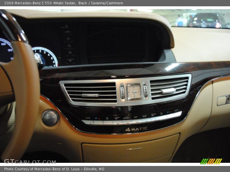 Black / Savanna/Cashmere 2009 Mercedes-Benz S 550 4Matic Sedan