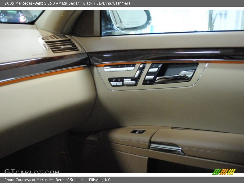 Black / Savanna/Cashmere 2009 Mercedes-Benz S 550 4Matic Sedan