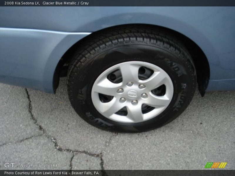 Glacier Blue Metallic / Gray 2008 Kia Sedona LX