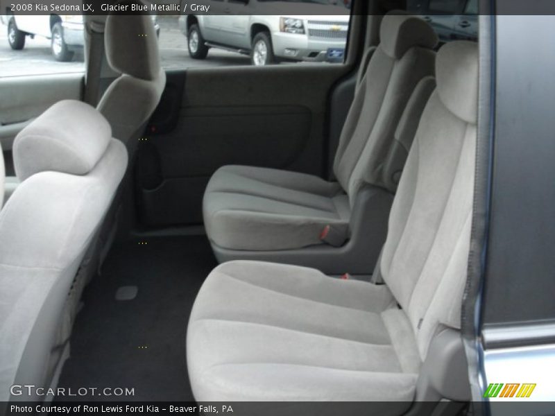 Glacier Blue Metallic / Gray 2008 Kia Sedona LX