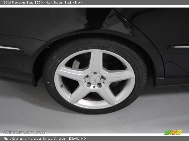 Black / Black 2009 Mercedes-Benz E 350 4Matic Sedan