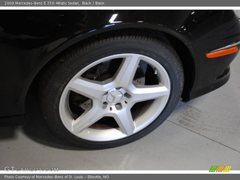 Black / Black 2009 Mercedes-Benz E 350 4Matic Sedan