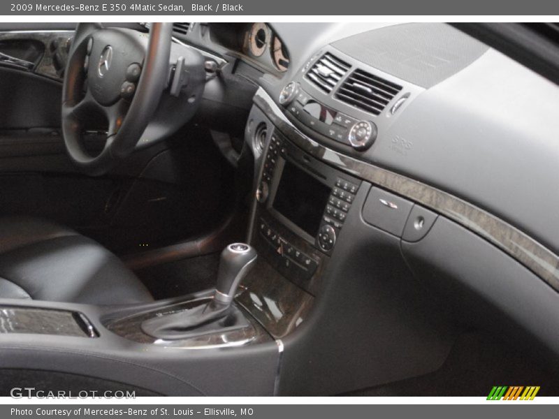 Black / Black 2009 Mercedes-Benz E 350 4Matic Sedan