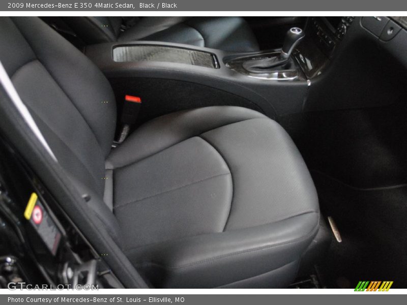 Black / Black 2009 Mercedes-Benz E 350 4Matic Sedan