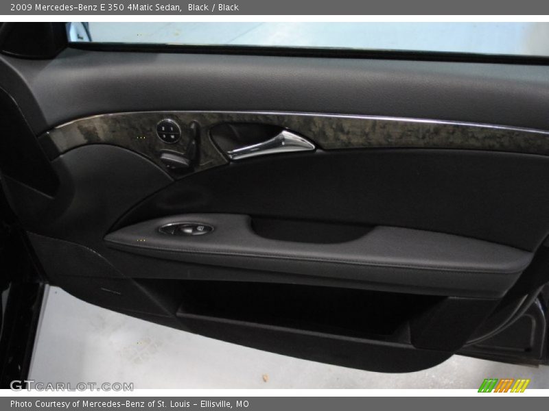 Black / Black 2009 Mercedes-Benz E 350 4Matic Sedan