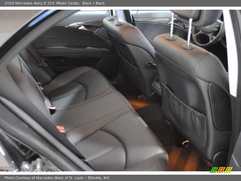 Black / Black 2009 Mercedes-Benz E 350 4Matic Sedan