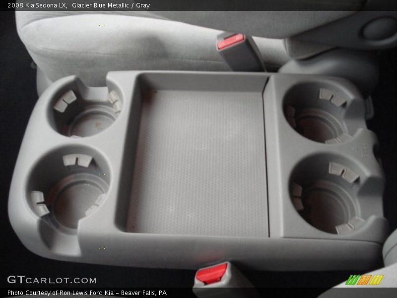 Glacier Blue Metallic / Gray 2008 Kia Sedona LX