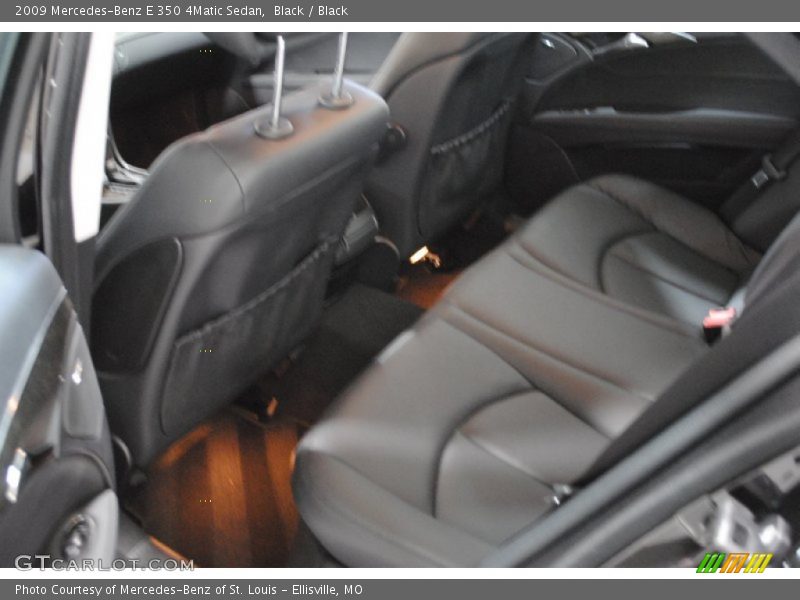 Black / Black 2009 Mercedes-Benz E 350 4Matic Sedan