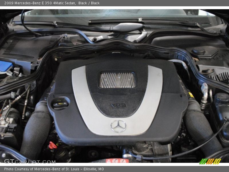 Black / Black 2009 Mercedes-Benz E 350 4Matic Sedan