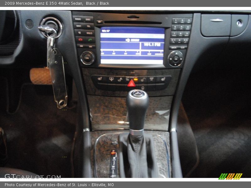 Black / Black 2009 Mercedes-Benz E 350 4Matic Sedan