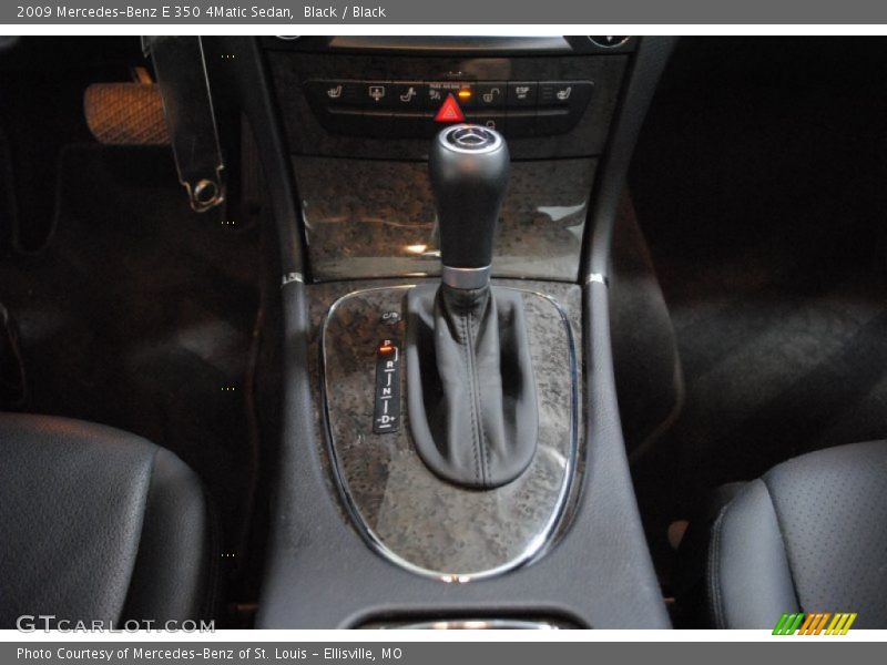 Black / Black 2009 Mercedes-Benz E 350 4Matic Sedan
