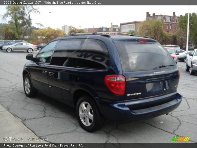 Midnight Blue Pearl / Medium Slate Gray 2005 Dodge Caravan SXT