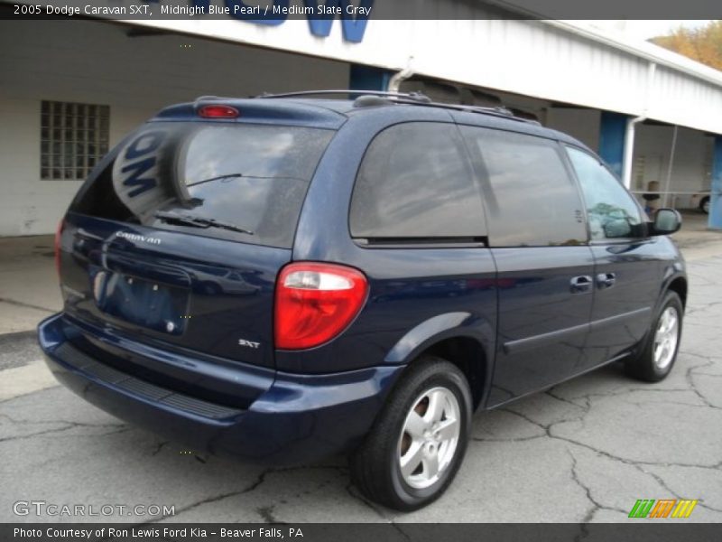 Midnight Blue Pearl / Medium Slate Gray 2005 Dodge Caravan SXT