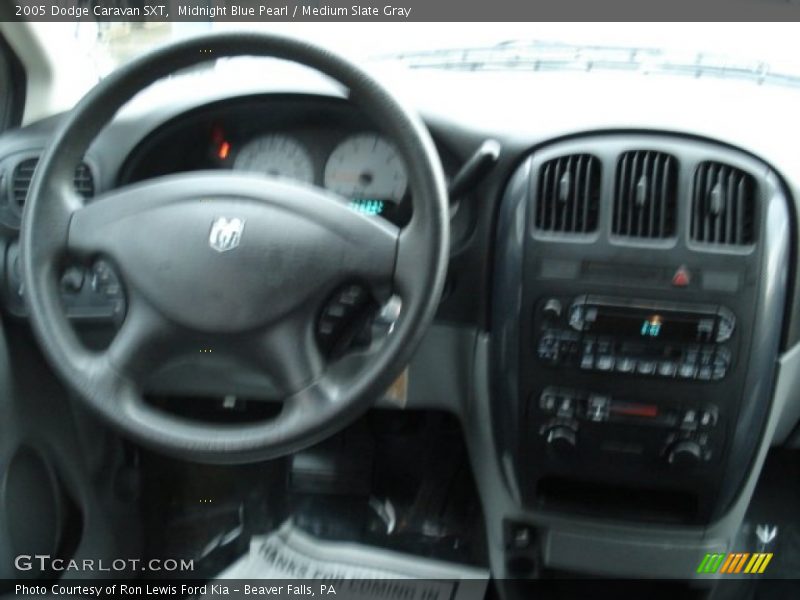 Midnight Blue Pearl / Medium Slate Gray 2005 Dodge Caravan SXT