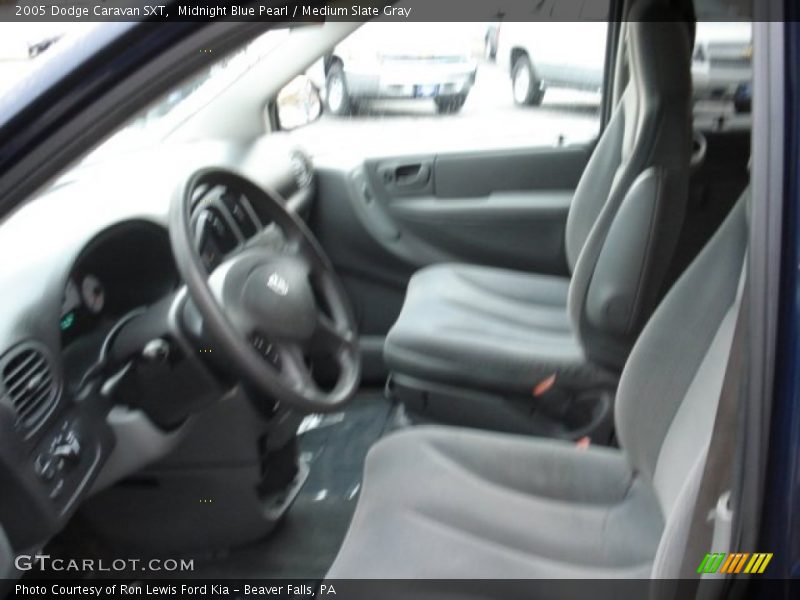 Midnight Blue Pearl / Medium Slate Gray 2005 Dodge Caravan SXT