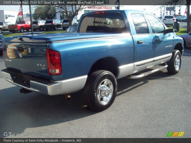 Atlantic Blue Pearl / Taupe 2005 Dodge Ram 2500 SLT Quad Cab 4x4