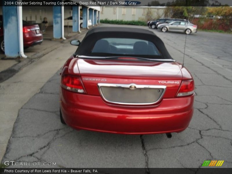 Deep Red Pearl / Dark Slate Gray 2004 Chrysler Sebring Touring Convertible