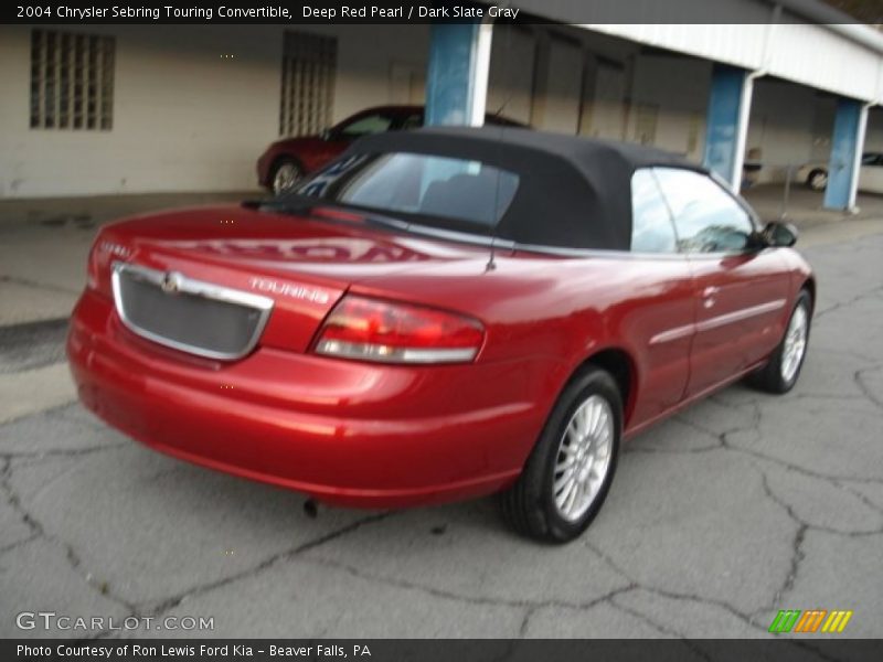 Deep Red Pearl / Dark Slate Gray 2004 Chrysler Sebring Touring Convertible