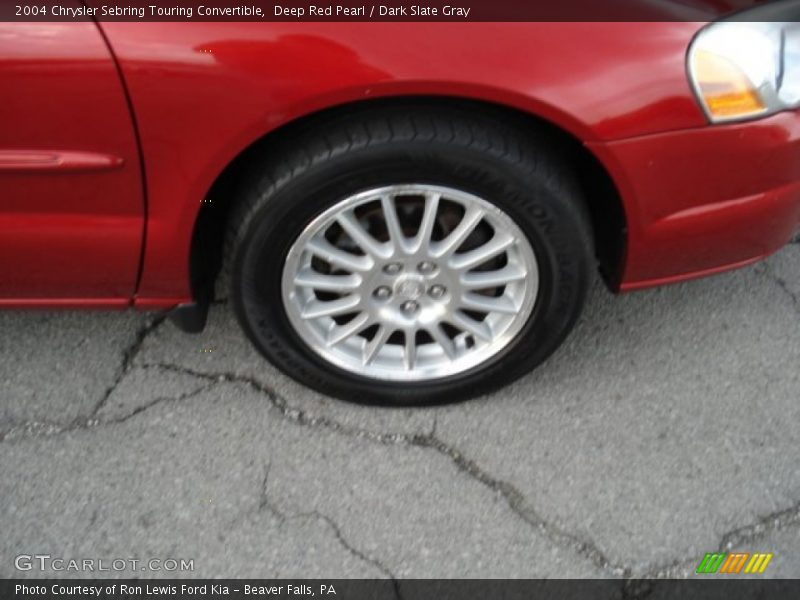 Deep Red Pearl / Dark Slate Gray 2004 Chrysler Sebring Touring Convertible