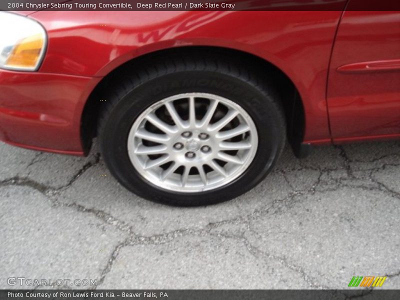 Deep Red Pearl / Dark Slate Gray 2004 Chrysler Sebring Touring Convertible