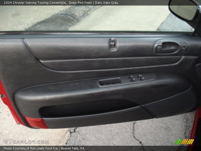 Deep Red Pearl / Dark Slate Gray 2004 Chrysler Sebring Touring Convertible