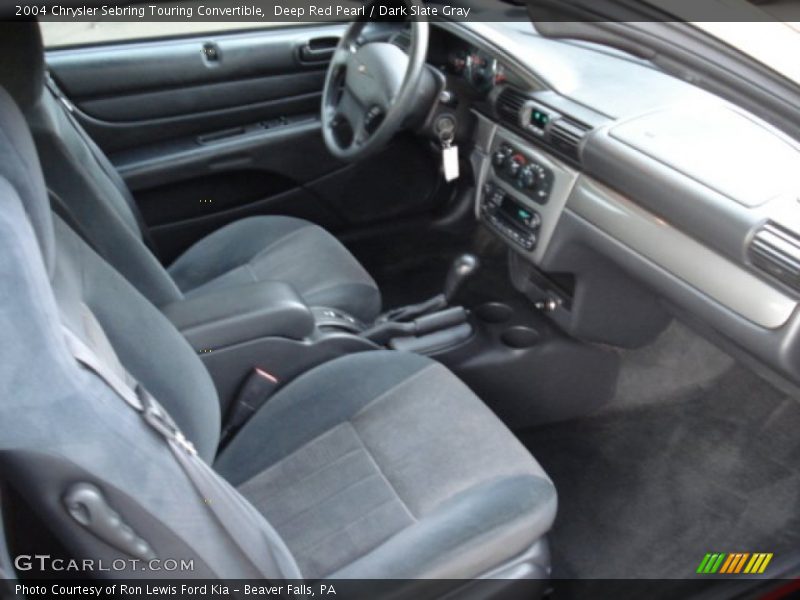 Deep Red Pearl / Dark Slate Gray 2004 Chrysler Sebring Touring Convertible