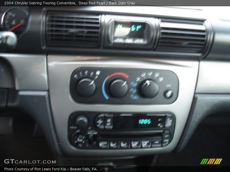 Deep Red Pearl / Dark Slate Gray 2004 Chrysler Sebring Touring Convertible