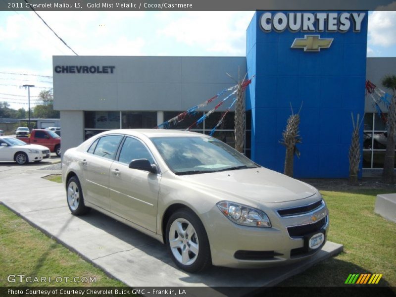 Gold Mist Metallic / Cocoa/Cashmere 2011 Chevrolet Malibu LS