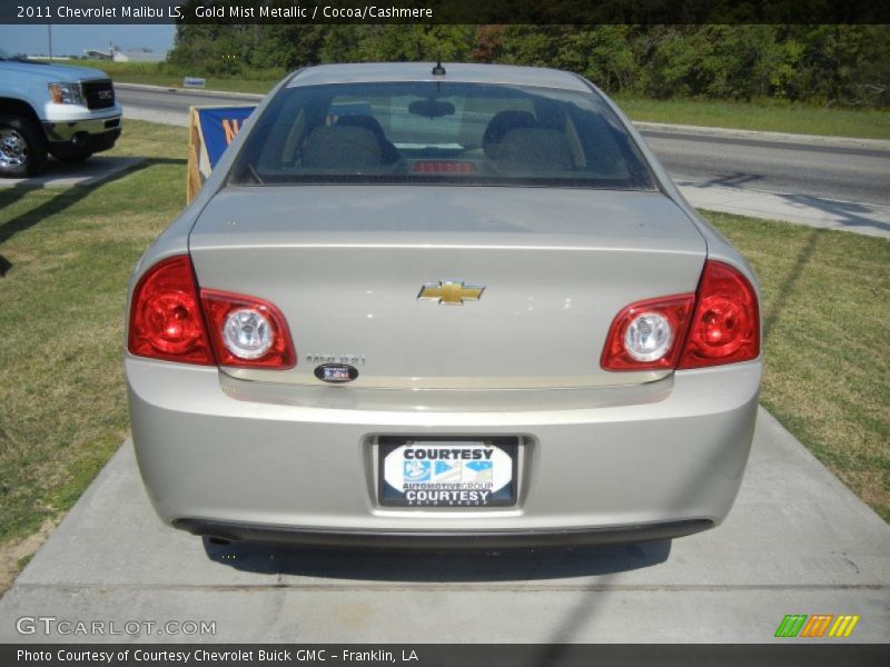 Gold Mist Metallic / Cocoa/Cashmere 2011 Chevrolet Malibu LS
