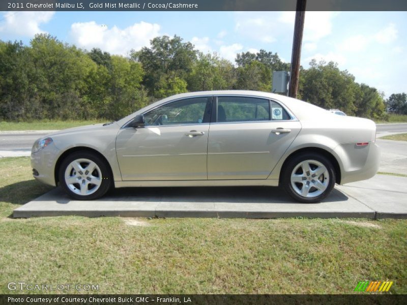 Gold Mist Metallic / Cocoa/Cashmere 2011 Chevrolet Malibu LS