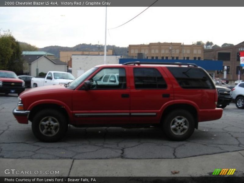Victory Red / Graphite Gray 2000 Chevrolet Blazer LS 4x4