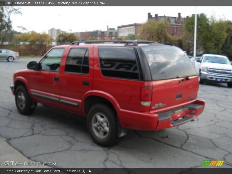 Victory Red / Graphite Gray 2000 Chevrolet Blazer LS 4x4
