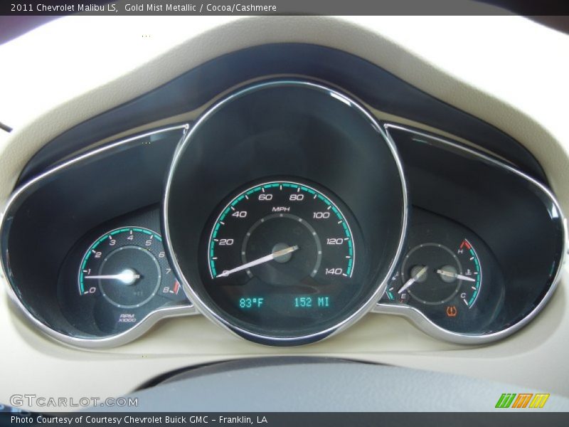 Gold Mist Metallic / Cocoa/Cashmere 2011 Chevrolet Malibu LS