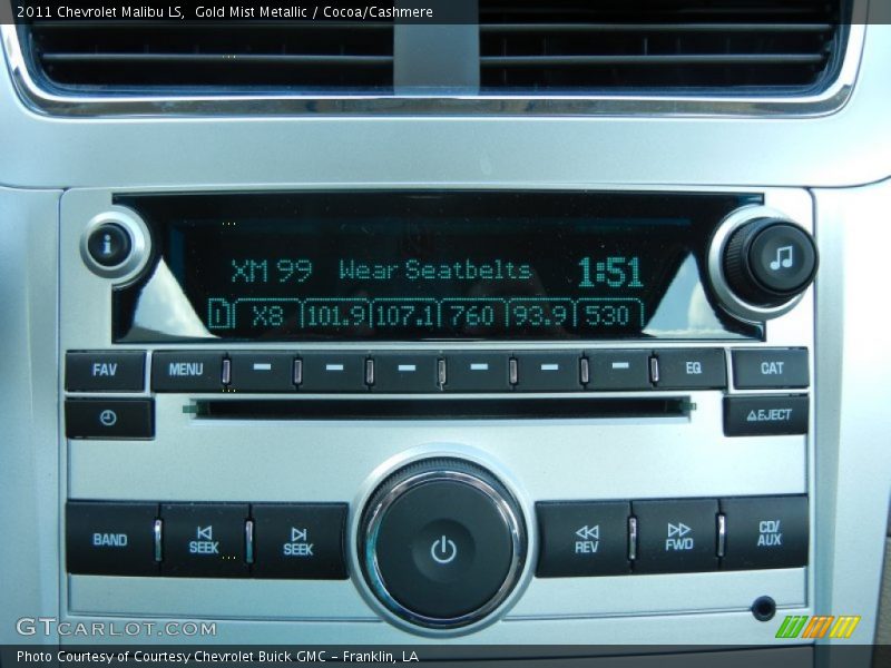 Gold Mist Metallic / Cocoa/Cashmere 2011 Chevrolet Malibu LS