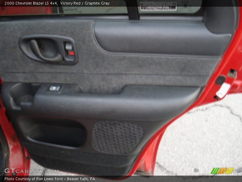 Victory Red / Graphite Gray 2000 Chevrolet Blazer LS 4x4