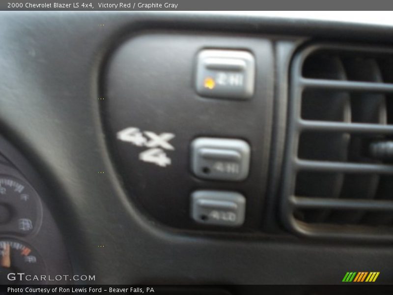 Victory Red / Graphite Gray 2000 Chevrolet Blazer LS 4x4