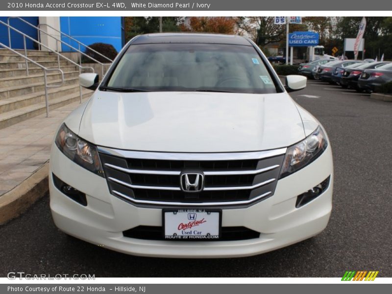 White Diamond Pearl / Ivory 2010 Honda Accord Crosstour EX-L 4WD