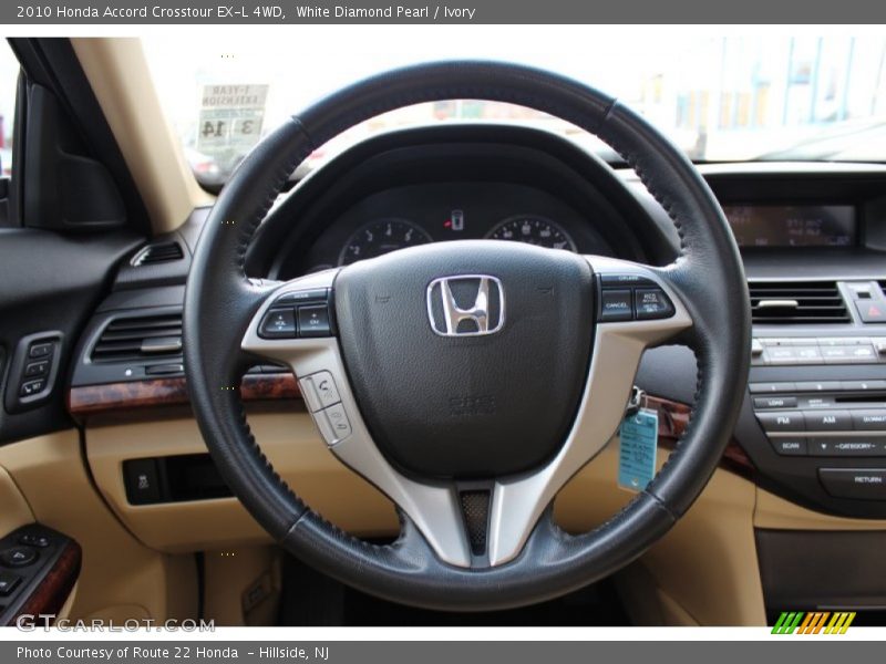 White Diamond Pearl / Ivory 2010 Honda Accord Crosstour EX-L 4WD