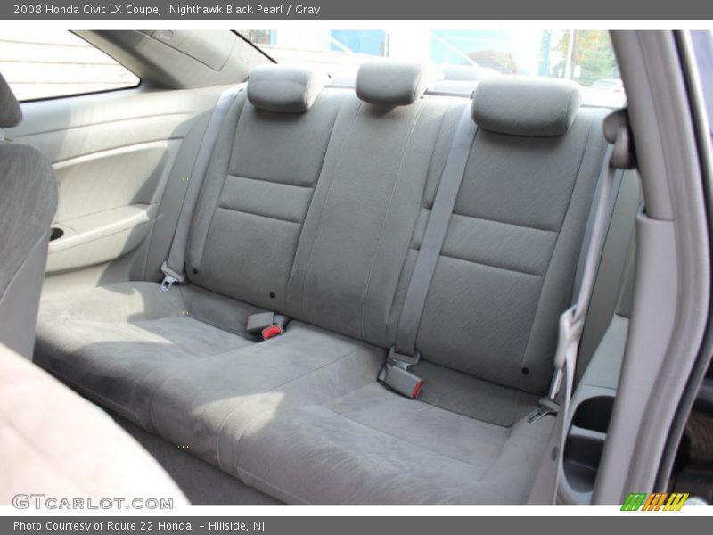 Nighthawk Black Pearl / Gray 2008 Honda Civic LX Coupe