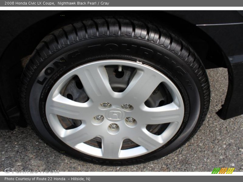 Nighthawk Black Pearl / Gray 2008 Honda Civic LX Coupe