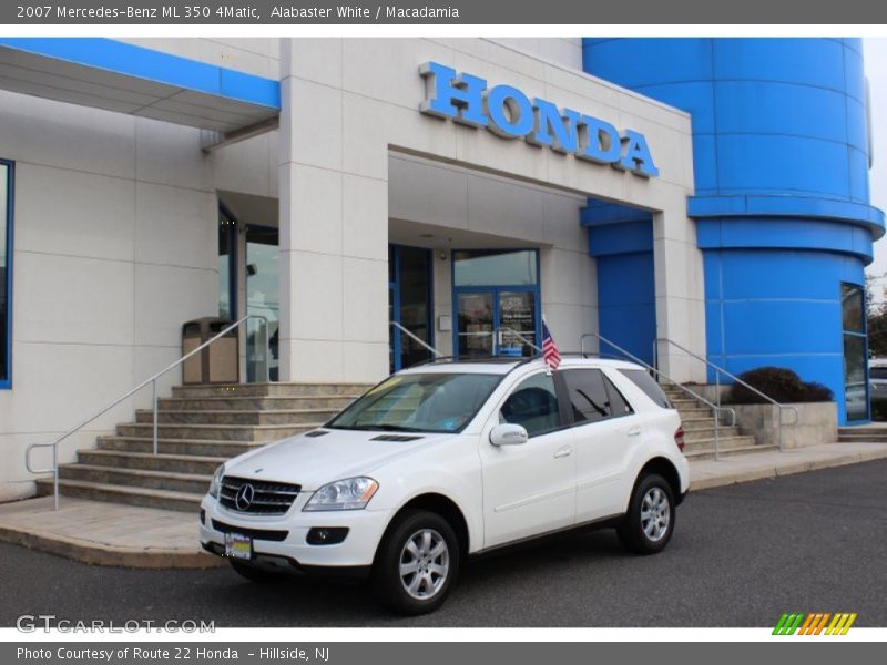 Alabaster White / Macadamia 2007 Mercedes-Benz ML 350 4Matic