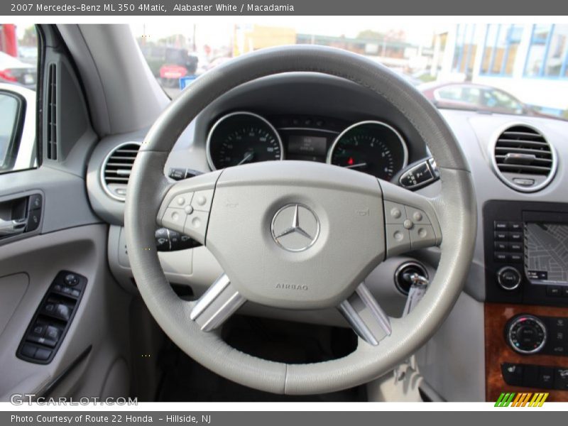 Alabaster White / Macadamia 2007 Mercedes-Benz ML 350 4Matic