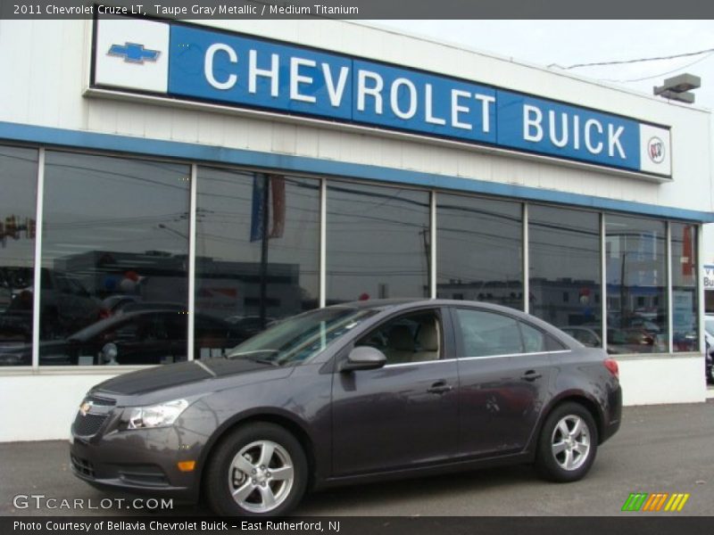 Taupe Gray Metallic / Medium Titanium 2011 Chevrolet Cruze LT